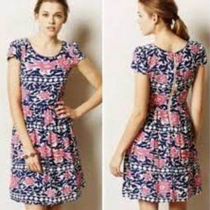 Anthropologie Maeve bird patterned Peralta Dress